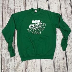 Vintage Irish Temporarily Ireland St Patricks Day 1980s Sweatshirt